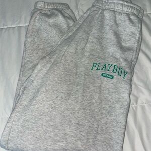 PLAYBOY Light Gray Lounge Pants: Worn a few times great condition.